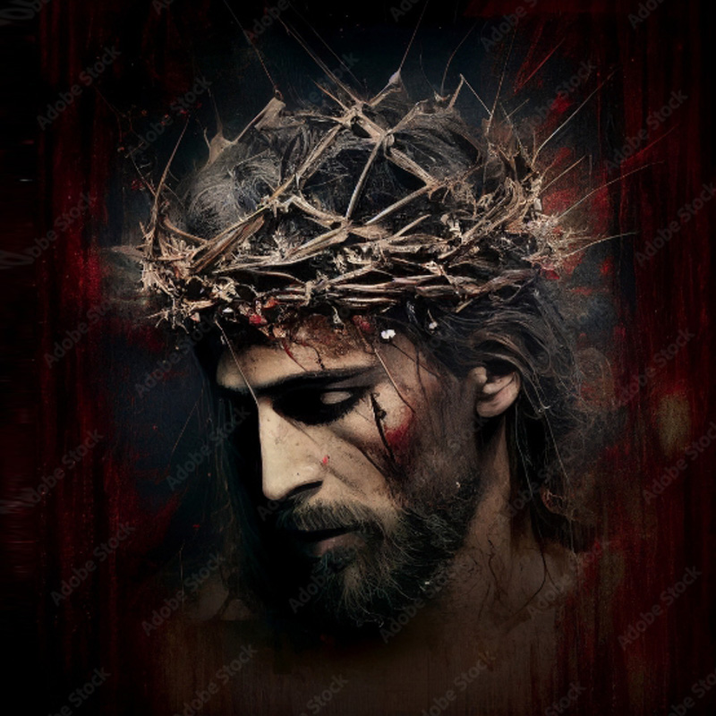 Jesus Wearing A Crown Of Thorns27 